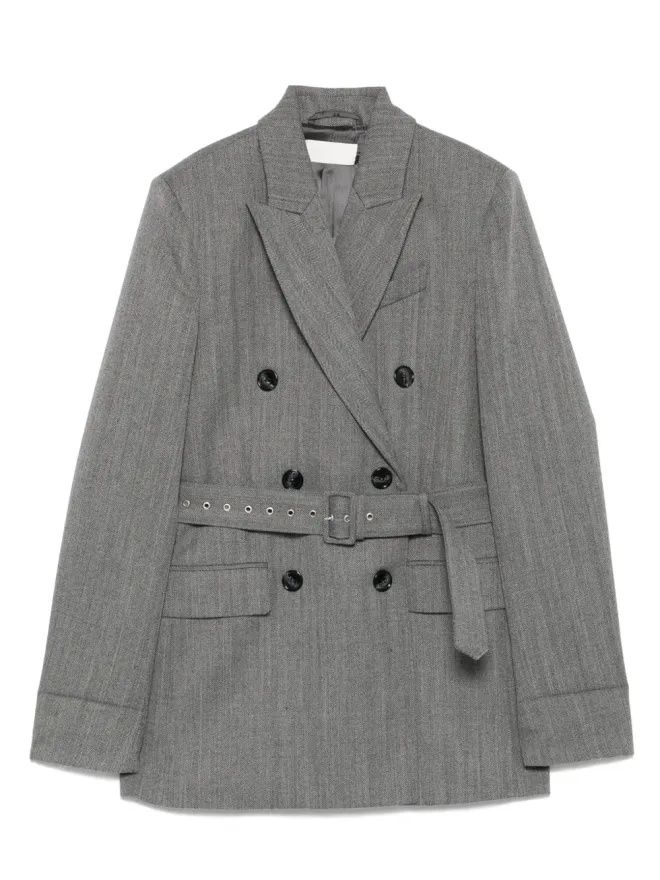 RACIL RACIL ベルト付きダブルブレストブレザーの商品画像