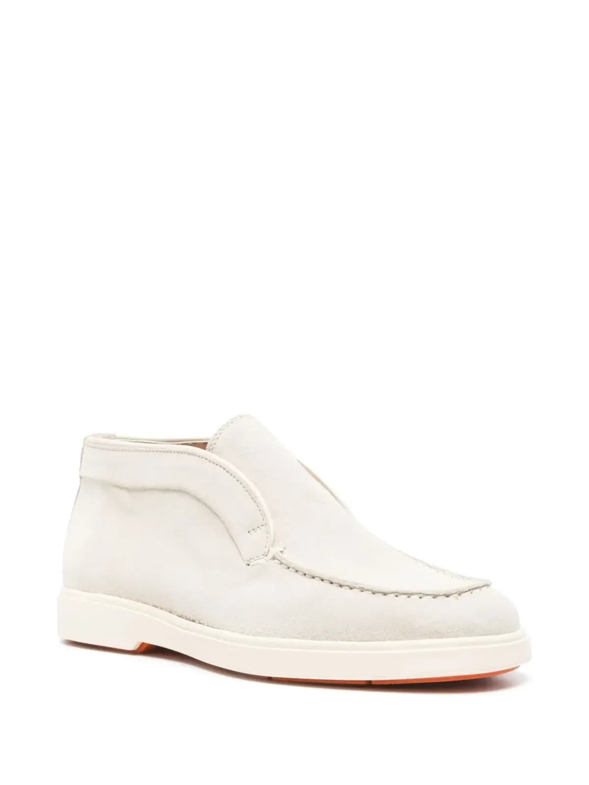 Santoni スリップオン・スエード・アンクルブーツ - 画像2