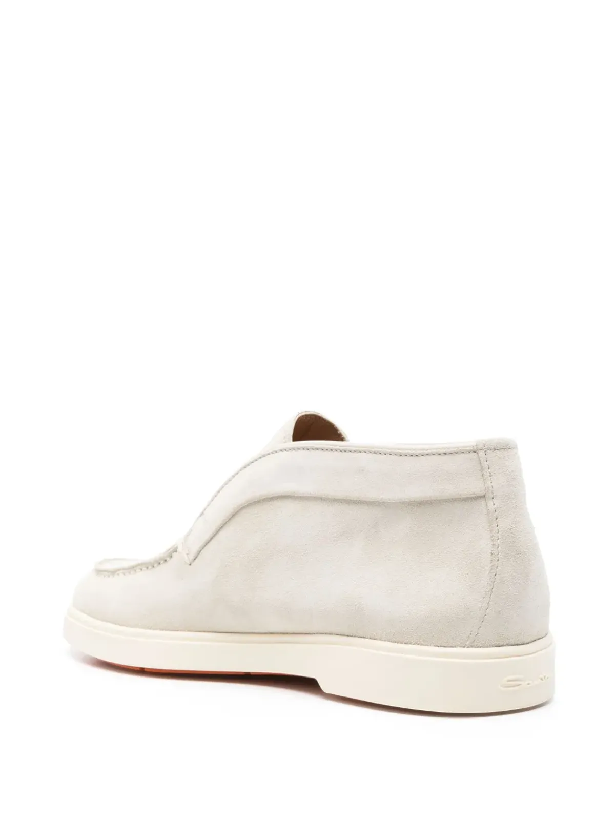 Santoni スリップオン・スエード・アンクルブーツ - 画像3