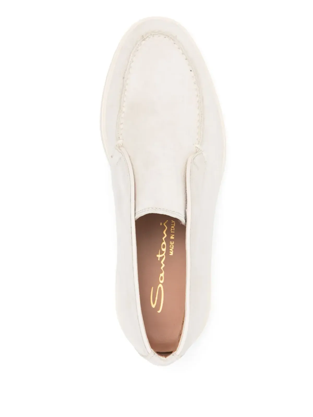 Santoni スリップオン・スエード・アンクルブーツ - 画像4