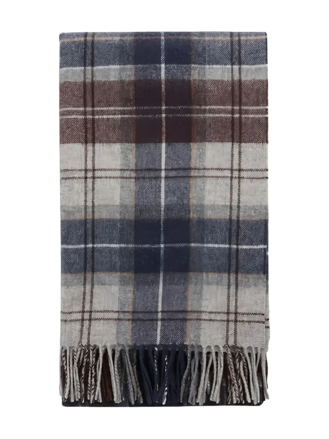Barbour Barbour チェック柄フリンジスカーフの商品画像