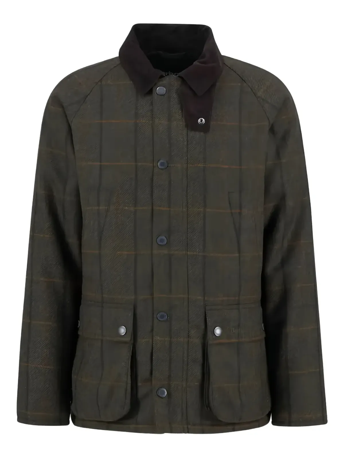 Barbour チェック柄コーデュロイカラー ジャケット - 画像1