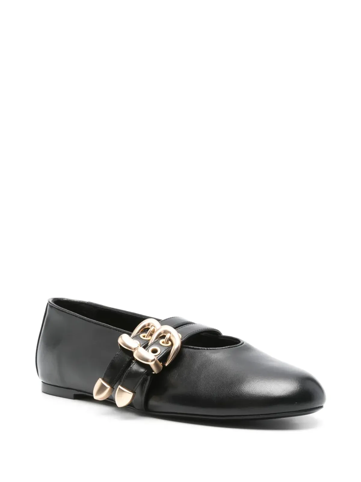 Stuart Weitzman ダブルバックル バレエフラット - 画像2