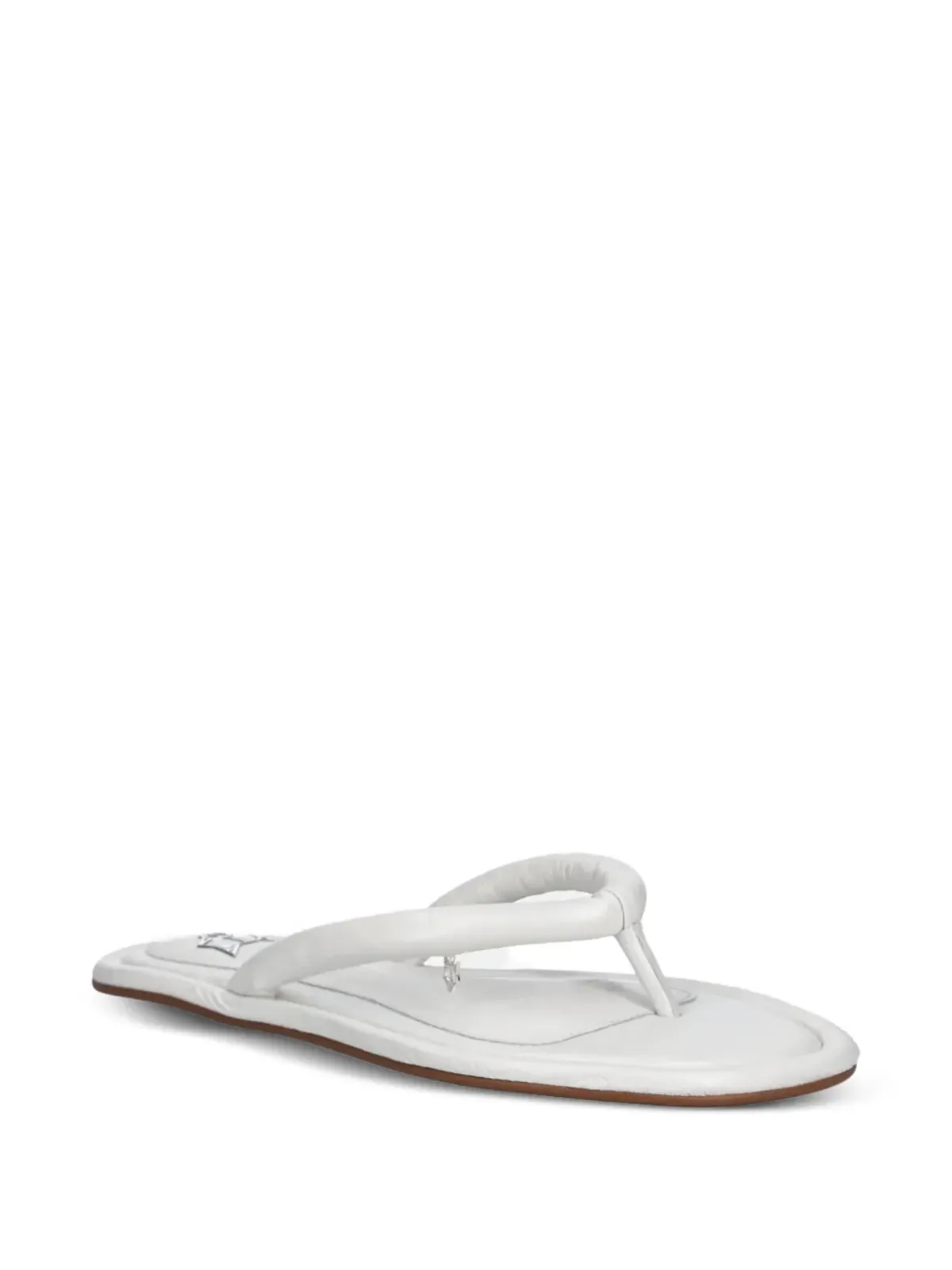 NAKED WOLFE Grenada leather thong sandals - White - 画像2