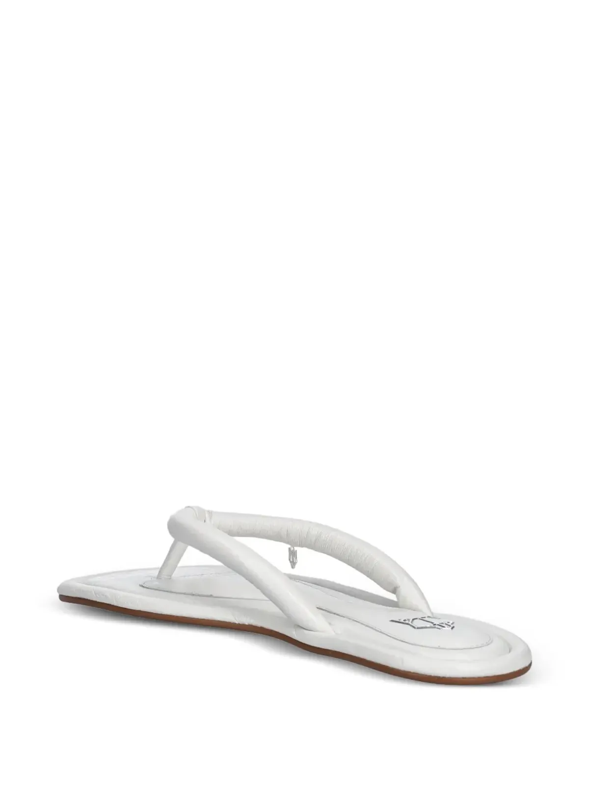 NAKED WOLFE Grenada leather thong sandals - White - 画像3