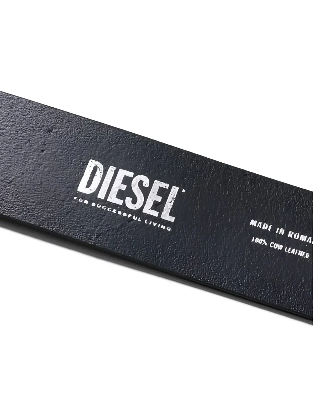 Diesel ロゴバックルレザーベルト - 画像4