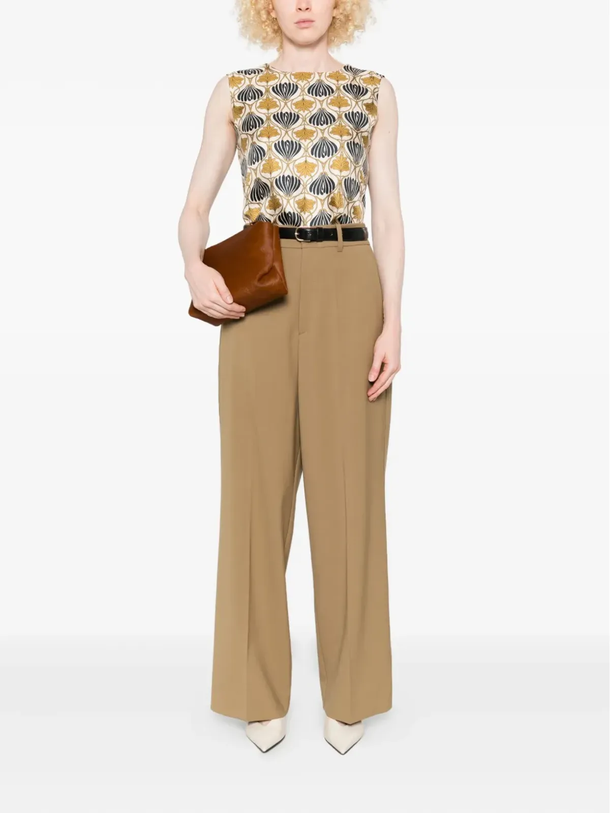 Max Mara Timetop リバーシブル ノースリーブ ブラウス - 画像2