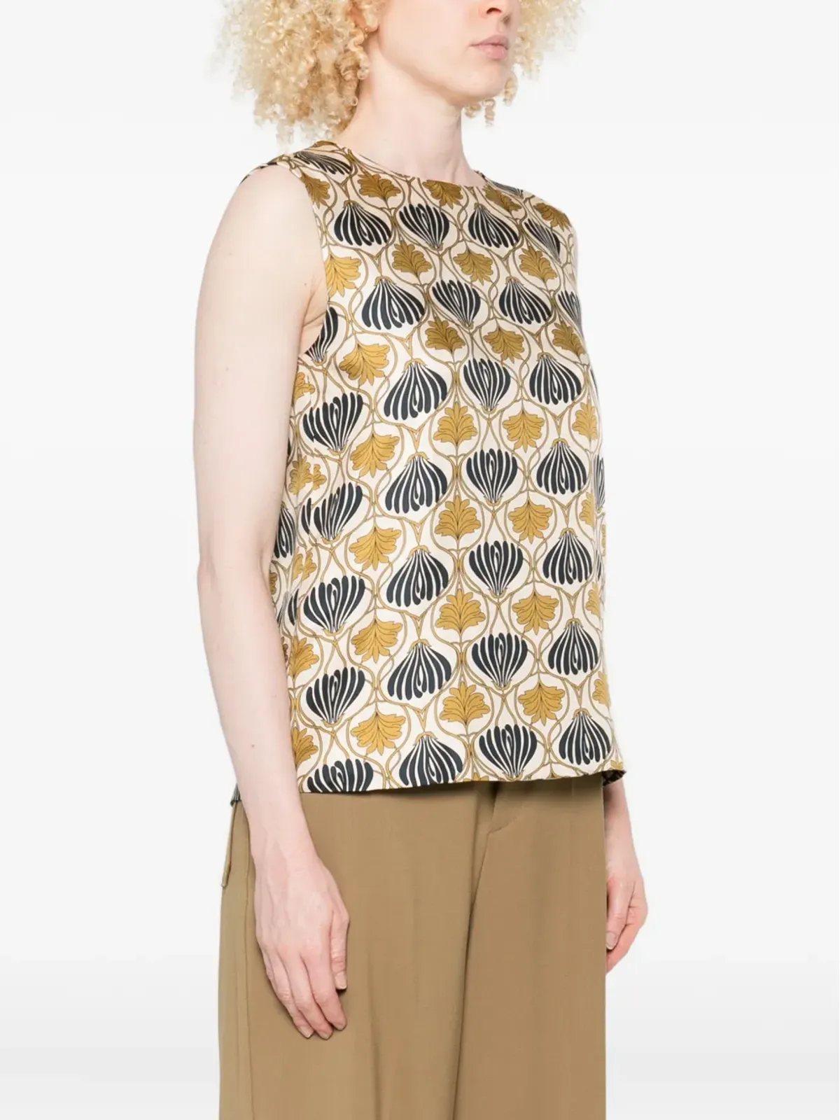 Max Mara Timetop リバーシブル ノースリーブ ブラウス - 画像3