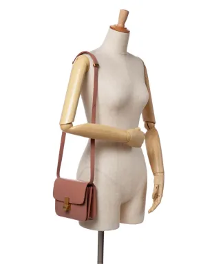 Celine Vintage 2019 ティーン カーフスキン クラシック ボックス クロスボディ バッグ ピンク - サムネイル2