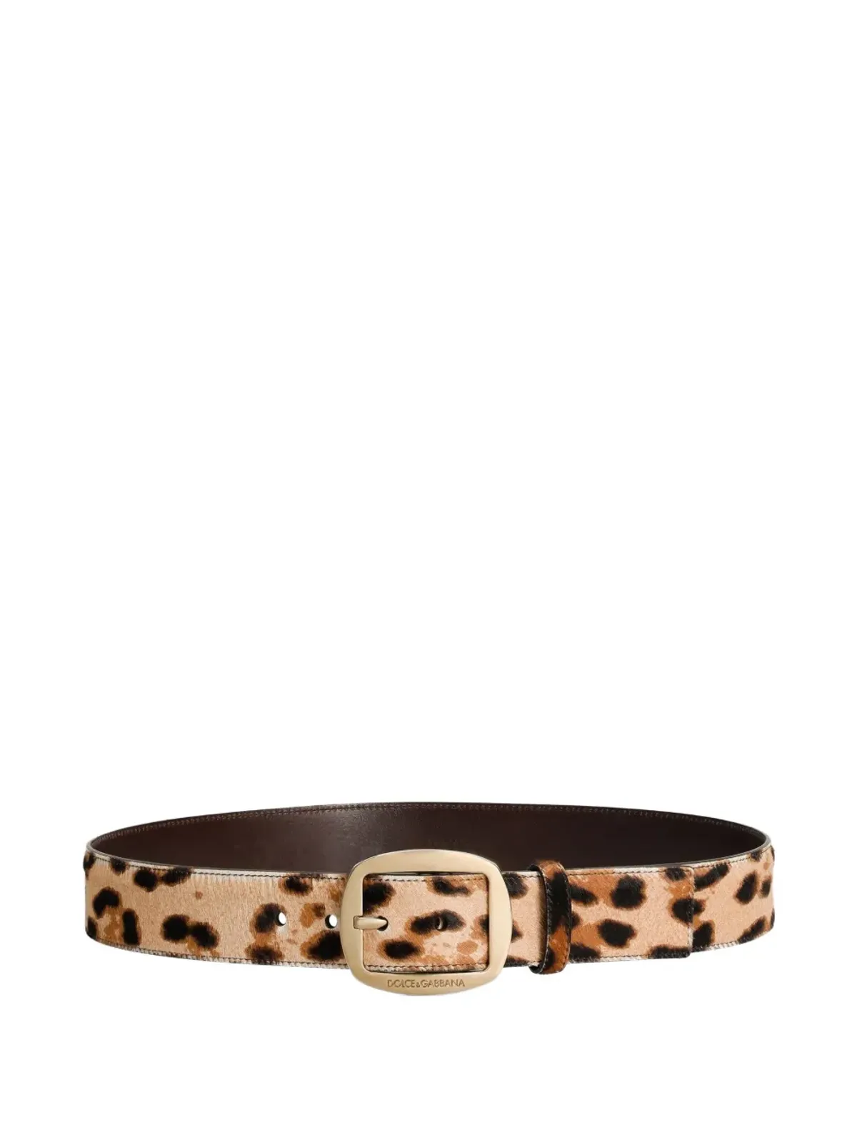 Dolce & Gabbana レオパード柄バックルベルト - 画像1