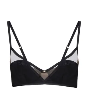 Elisabetta Franchi シアーパネルドブレレット ブラック - サムネイル1
