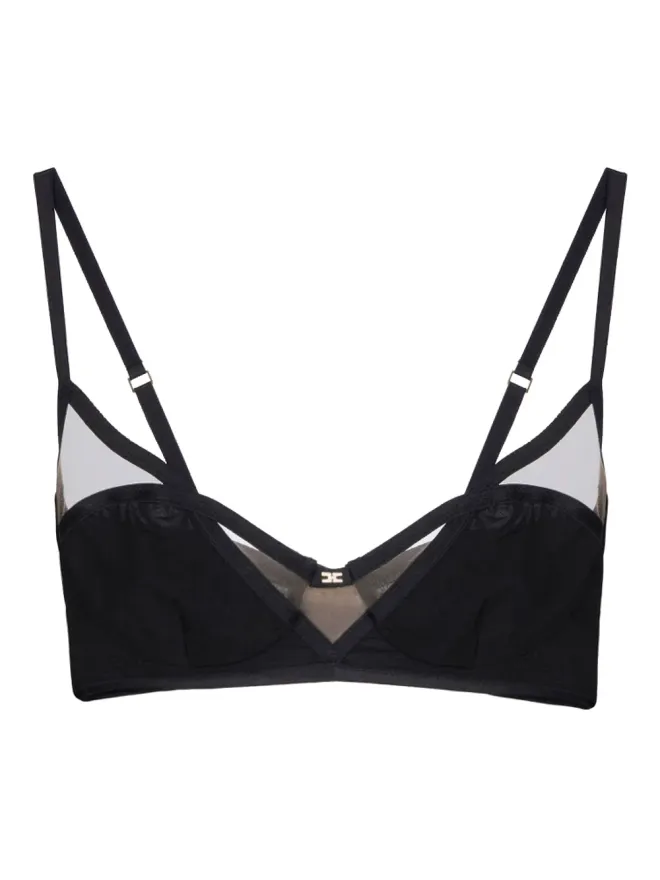 Elisabetta Franchi Elisabetta Franchi シアーパネルドブレレット ブラックの商品画像