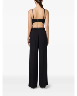 Elisabetta Franchi シアーパネルドブレレット ブラック - サムネイル2