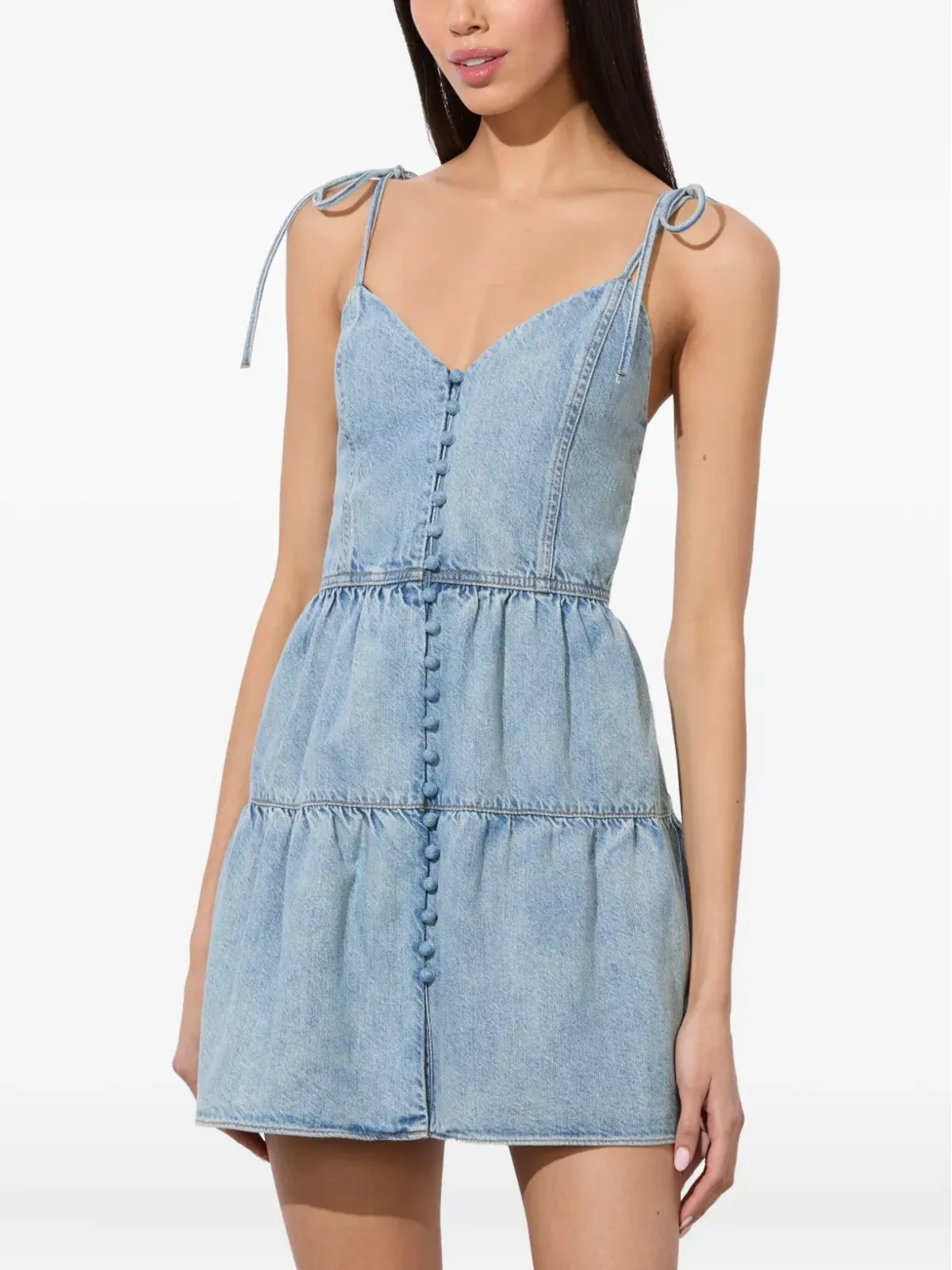 alice + olivia Shanti デニムミニドレス - 画像5