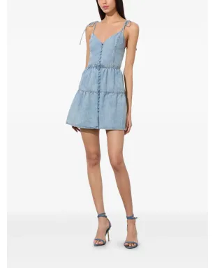 alice + olivia Shanti デニムミニドレス - サムネイル3