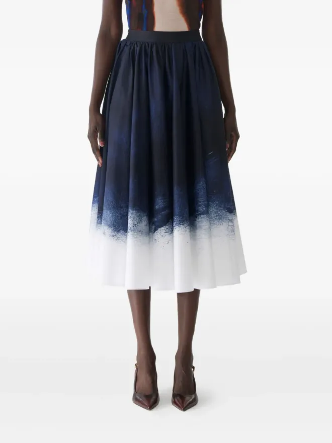 Jason Wu Collection Jason Wu Collection グラデーションプリント ミディ丈スカートの商品画像