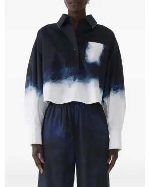Jason Wu Collection グラデーションプリントシャツ - Blue - サムネイル1