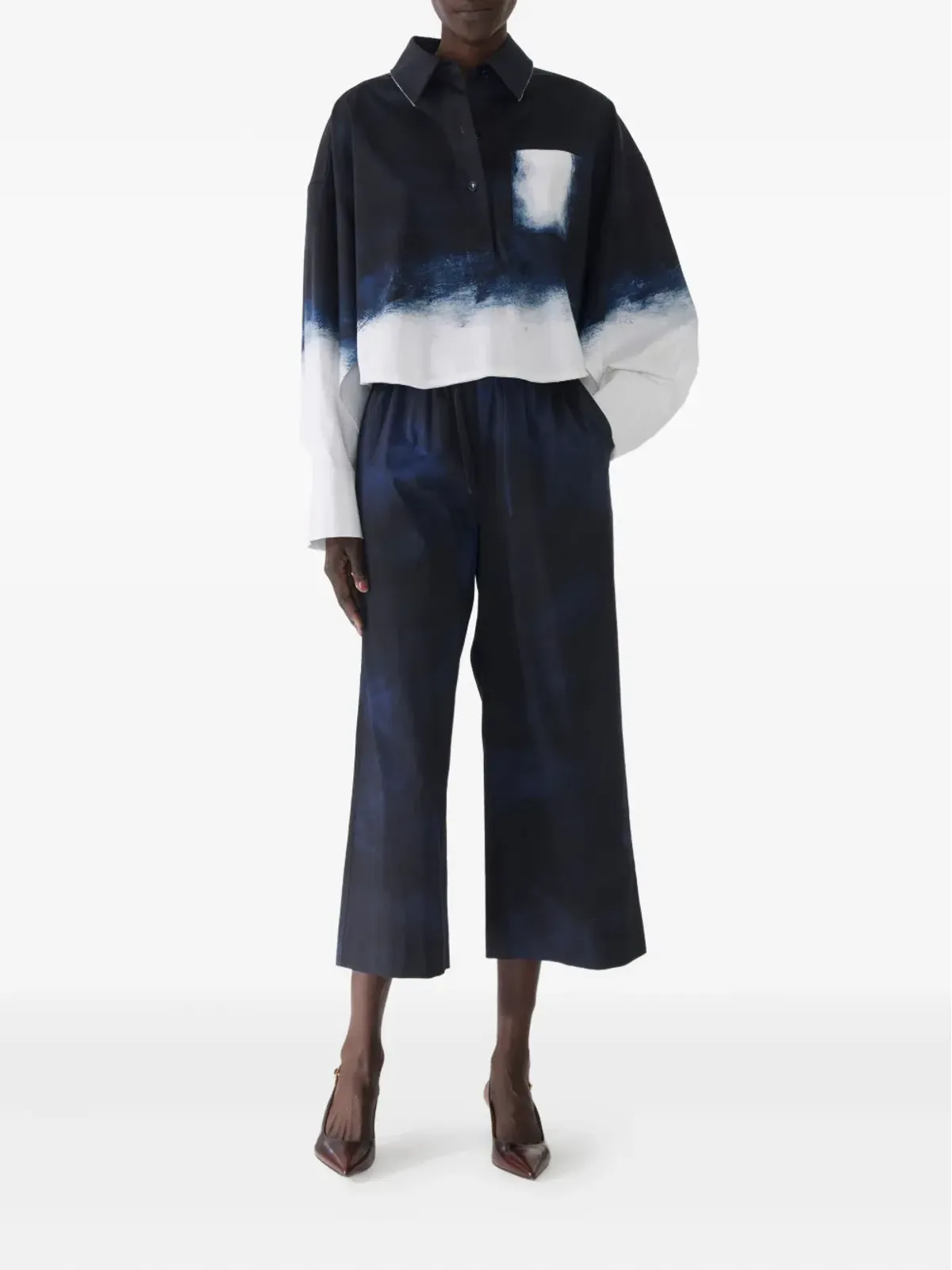 Jason Wu Collection グラデーションプリントシャツ - Blue - 画像2