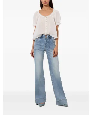alice + olivia Juno braided jeans - Blue - サムネイル2