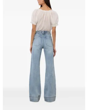 alice + olivia Juno braided jeans - Blue - サムネイル3