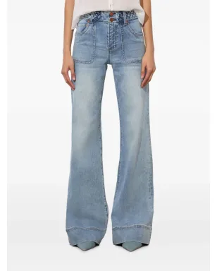 alice + olivia Juno braided jeans - Blue - サムネイル4