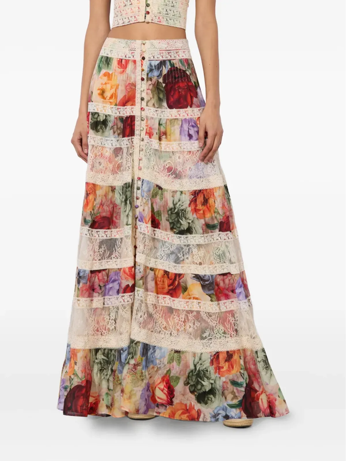 alice + olivia アディラ ティアード マキシスカート - 画像3