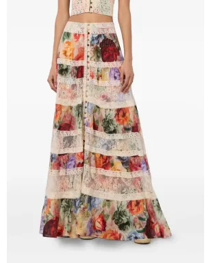 alice + olivia アディラ ティアード マキシスカート - サムネイル3