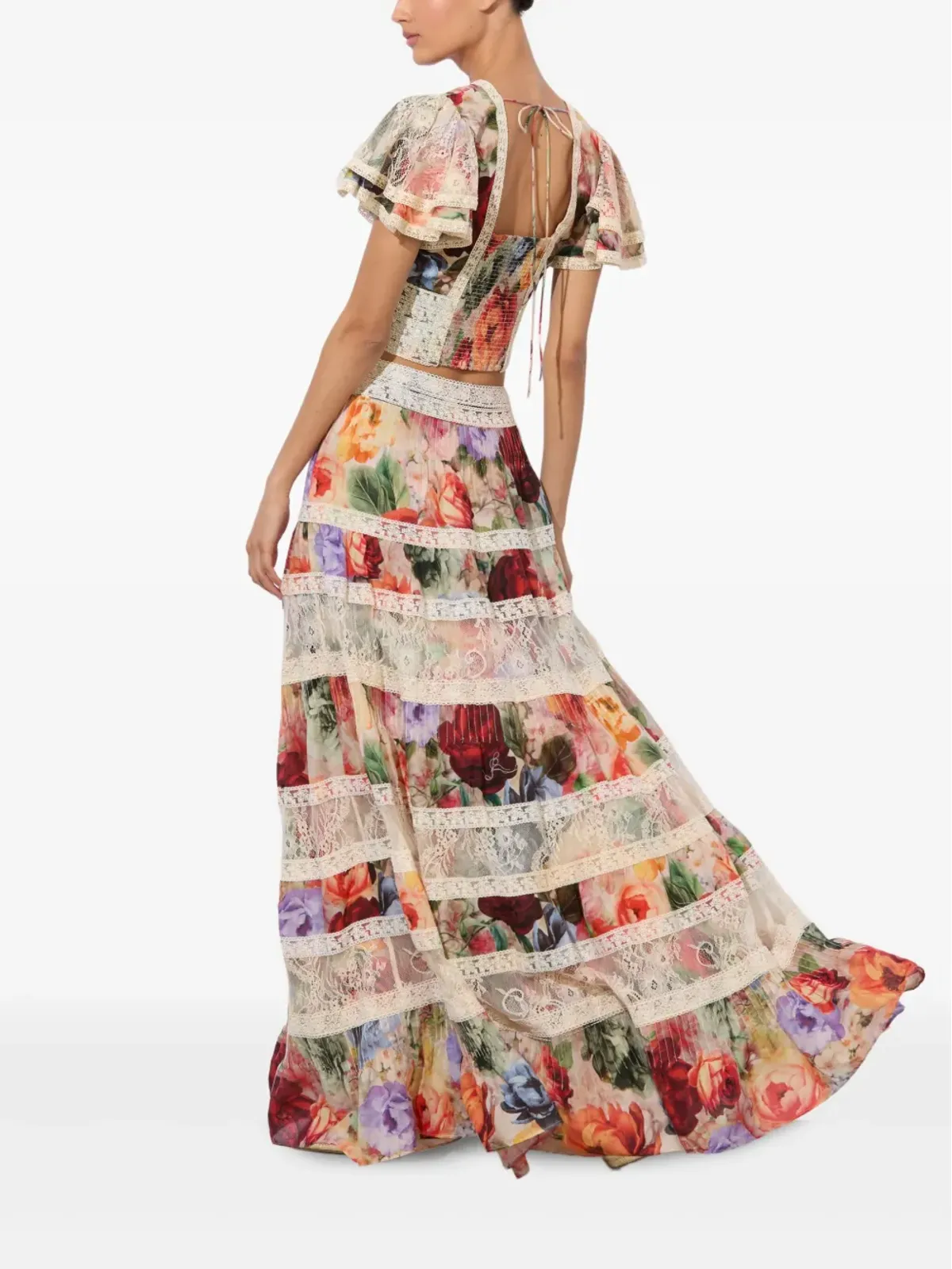 alice + olivia アディラ ティアード マキシスカート - 画像4