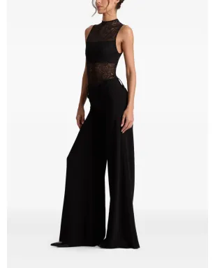 alice + olivia Nichol 花柄レース ボディスーツ ブラック - サムネイル3