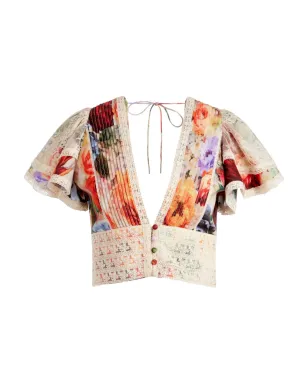 alice + olivia Keeleyフローラルプリント ブラウス - サムネイル1