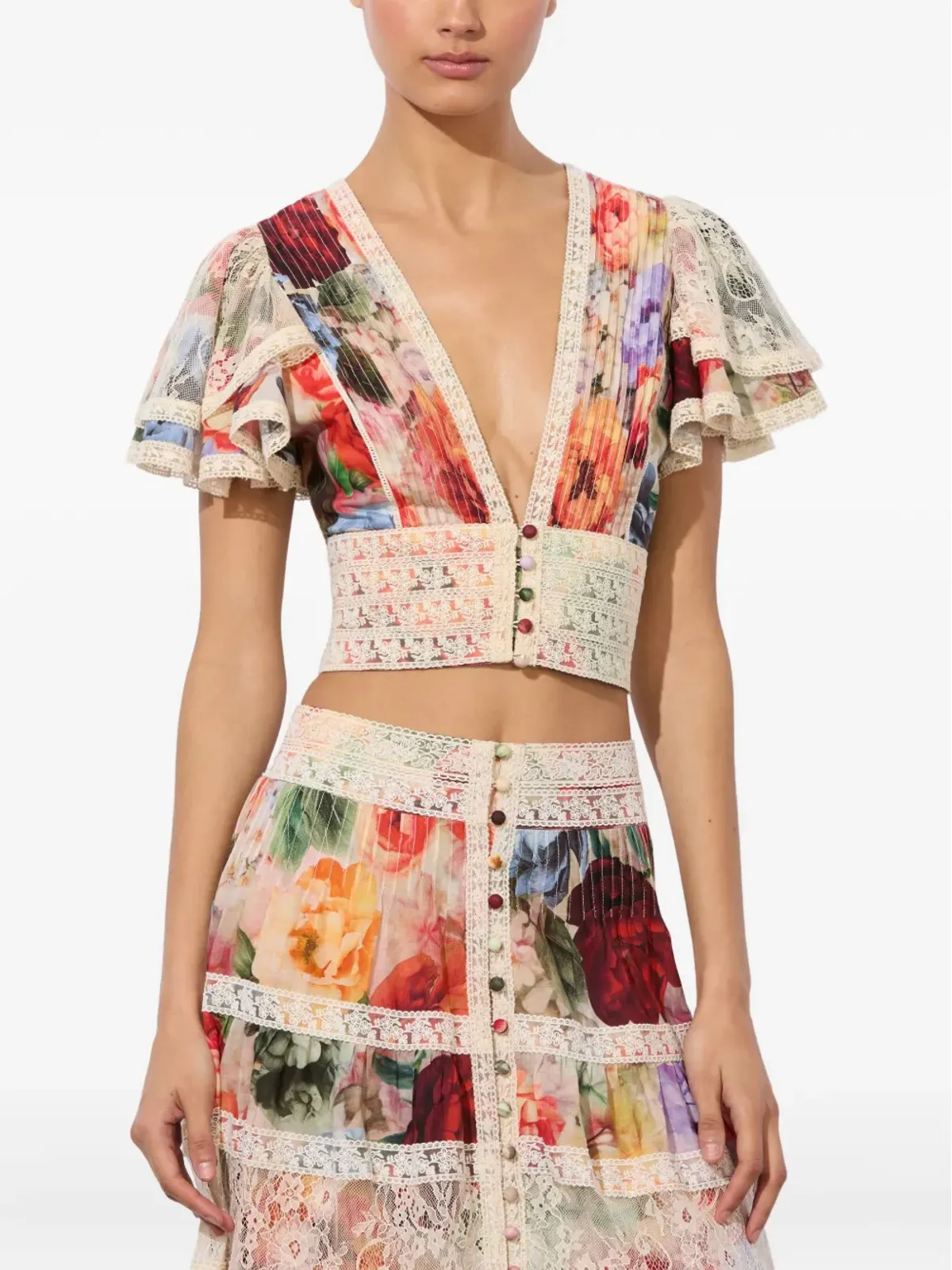 alice + olivia Keeleyフローラルプリント ブラウス - 画像5