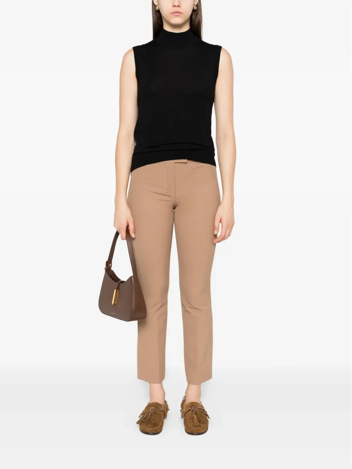 S Max Mara ハイネック・ノースリーブトップ（ブラック） - 画像2