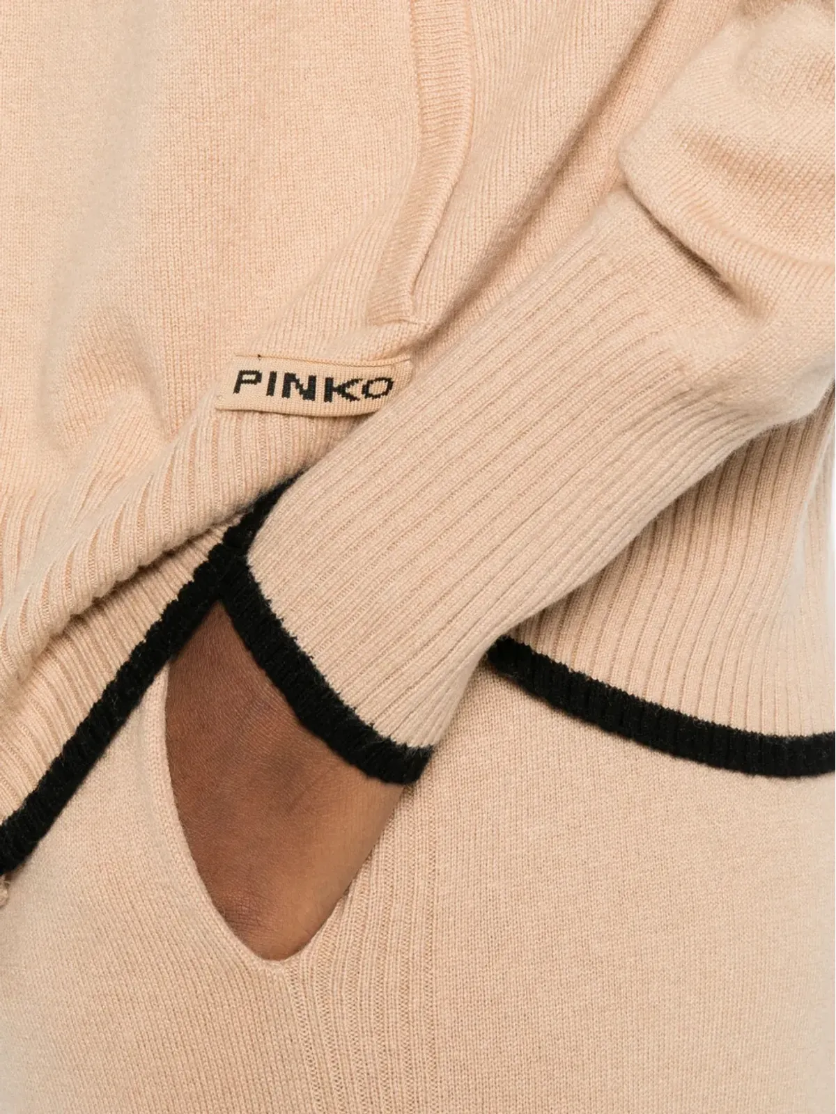 PINKO ジップアップニットフーディ - Neutrals - 画像5