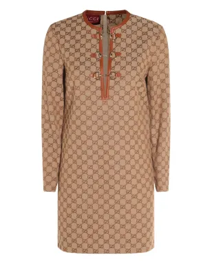 Gucci GGキャンバス長袖ミニドレス - サムネイル1