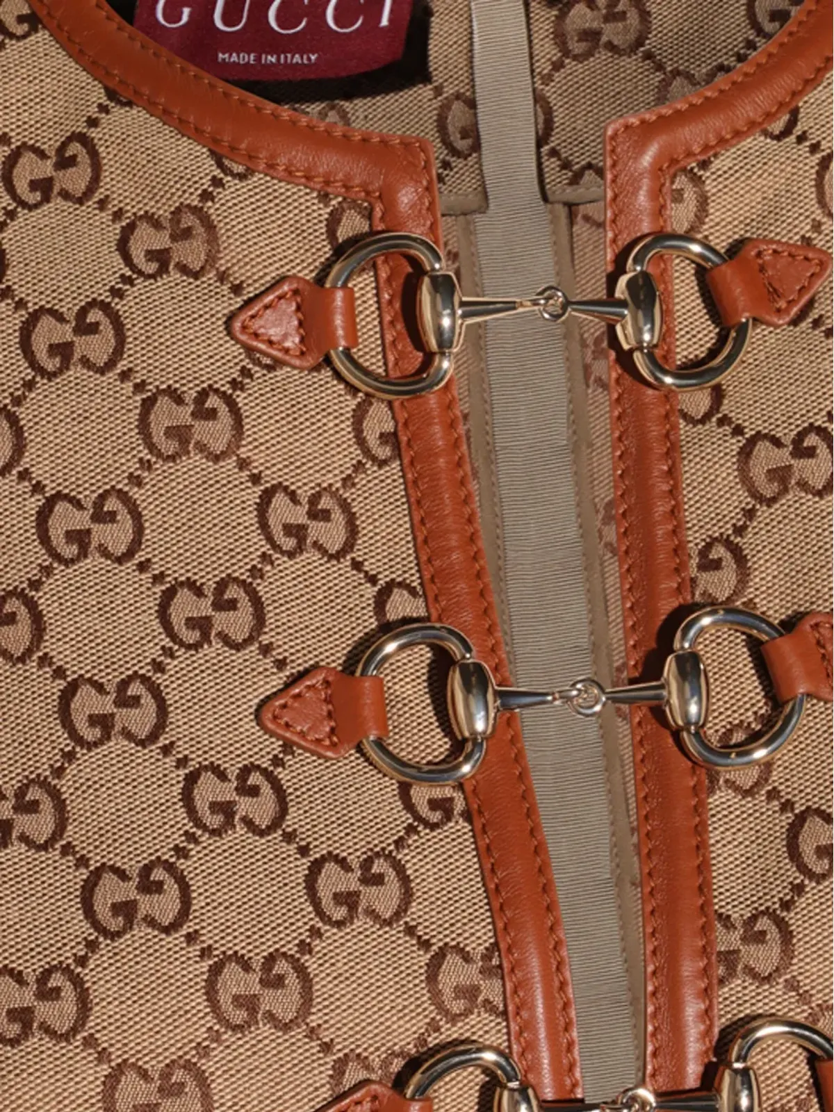 Gucci GGキャンバス長袖ミニドレス - 画像4