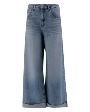 AG Jeans turn-up hem jeans - Blue - サムネイル1