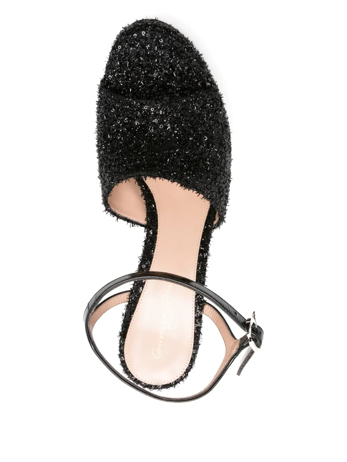 Gianvito Rossi グリッター ヒール サンダル - 画像4
