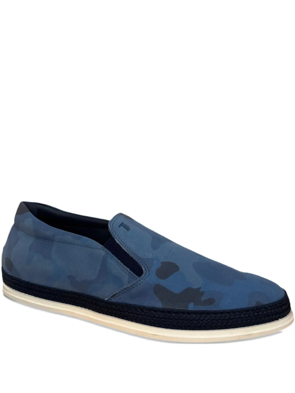Tod's カモフラージュプリント スリップオン ローファー - ブルー - 画像1