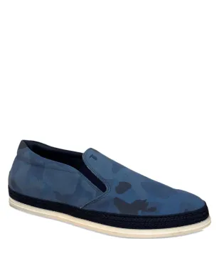 Tod's カモフラージュプリント スリップオン ローファー - ブルー - サムネイル1