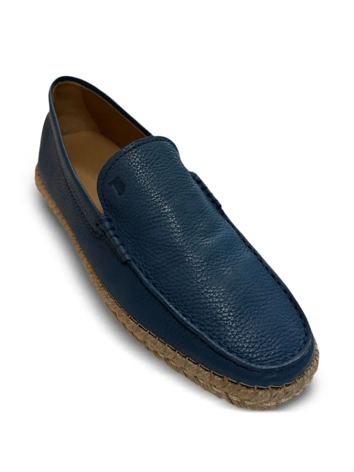 Tod's ラフィア・プラットフォーム レザー ローファー - 画像2