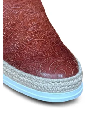 Tod's パターンレザー ローファー - レッド - サムネイル2