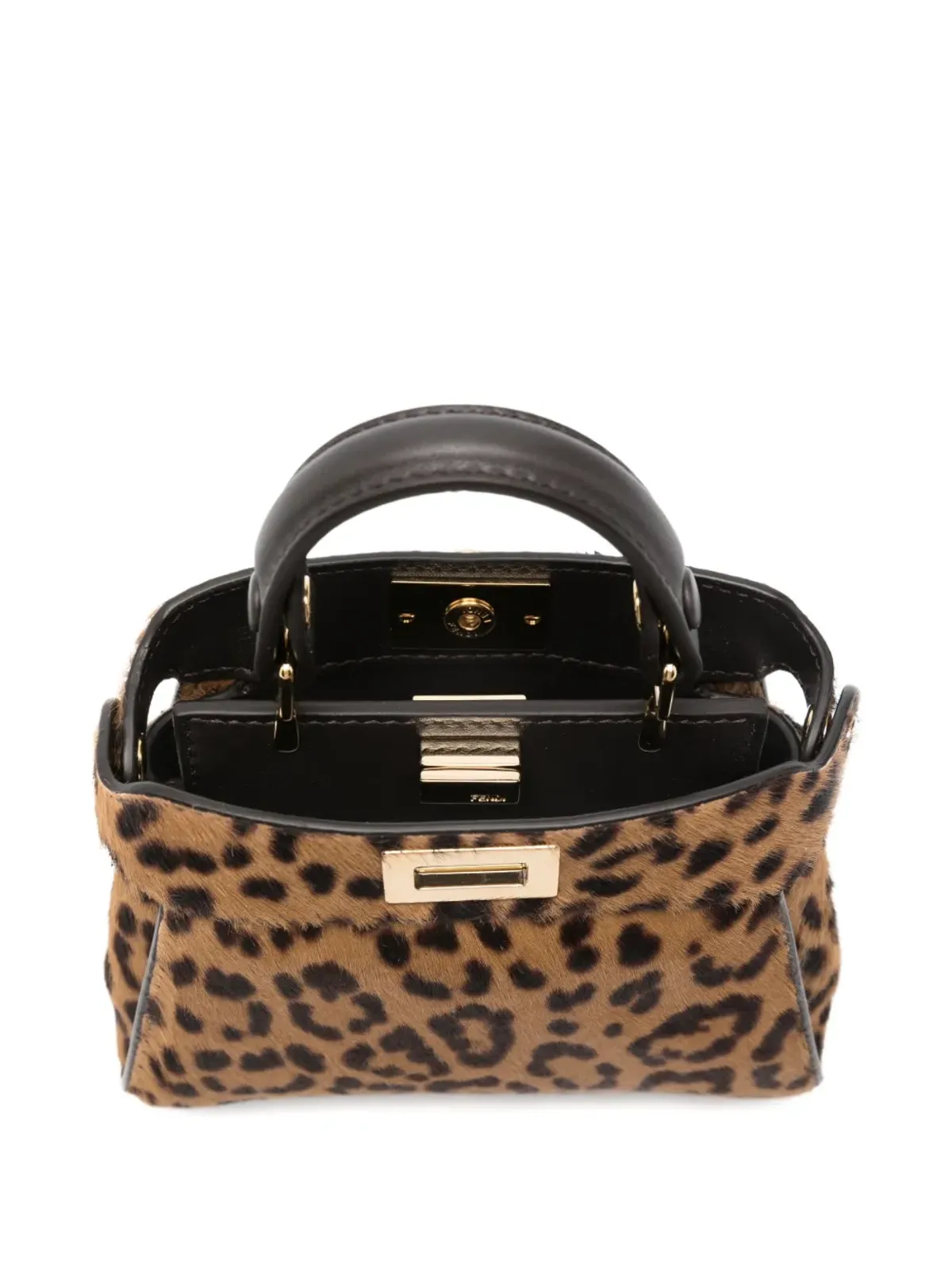 FENDI ピーカブー バッグ - ブラウン - 画像5