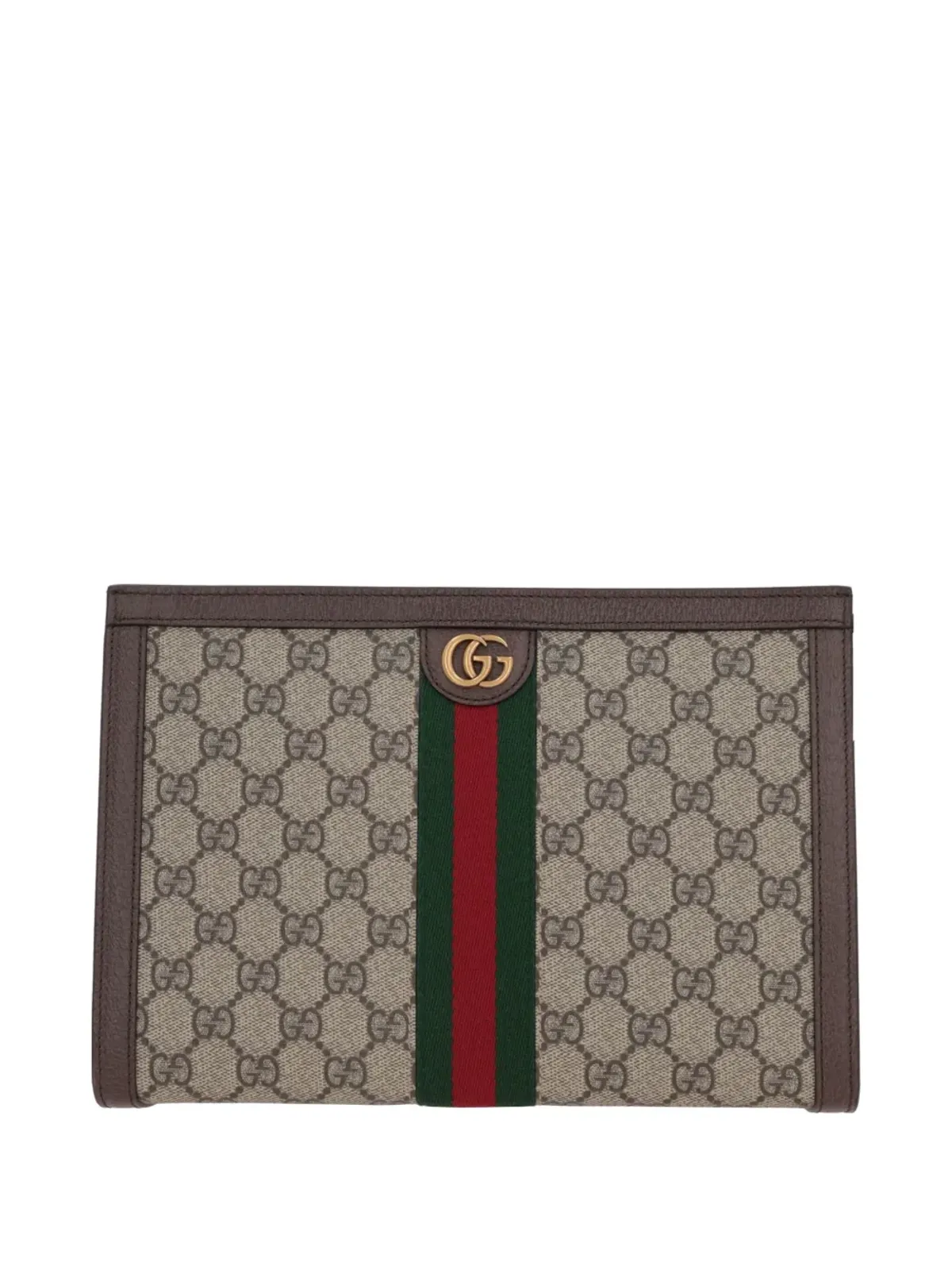 Gucci Ophidia GG Supreme Web-stripe クラッチバッグ - 画像1