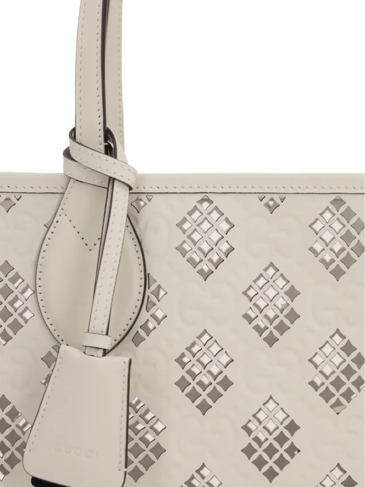 Gucci レーザーカットレザートートバッグ - 画像4