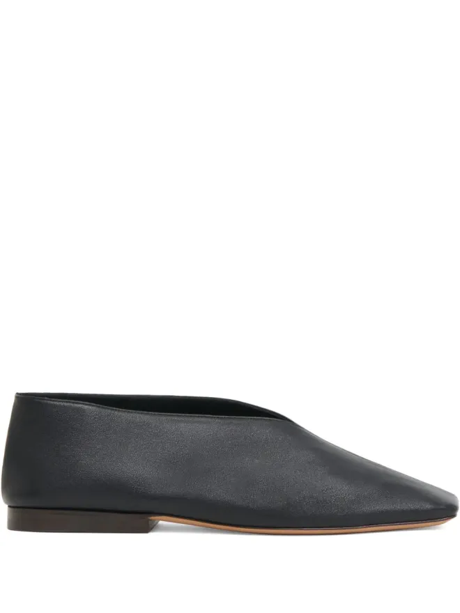 Mansur Gavriel Mansur Gavriel レザー バレエフラット ブラックの商品画像