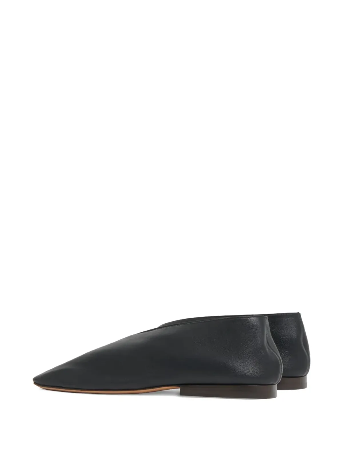Mansur Gavriel レザー バレエフラット ブラック - 画像3