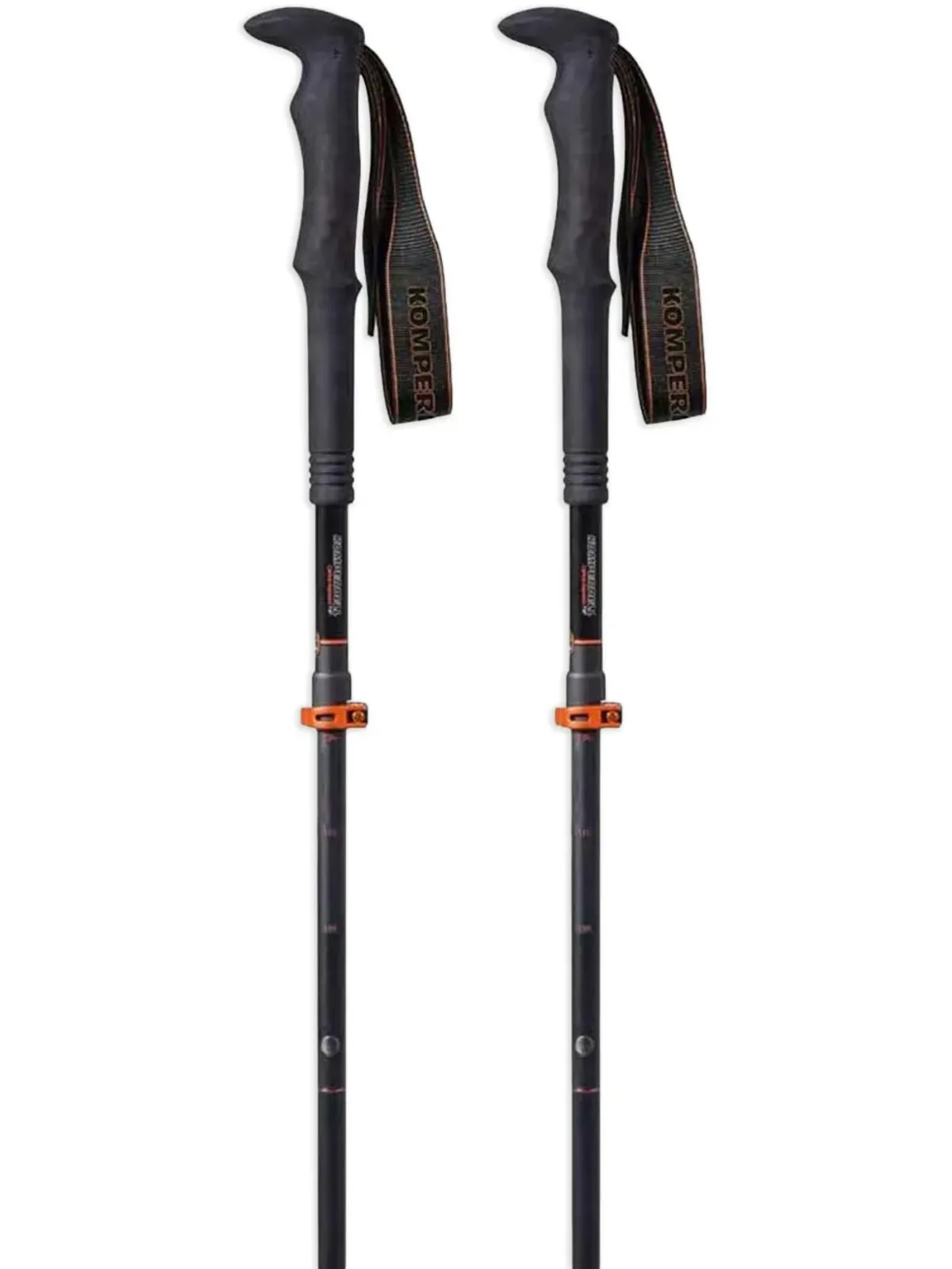 KOMPERDELL エルゴノミックグリップ トレッキングポール - ブラック - 画像2