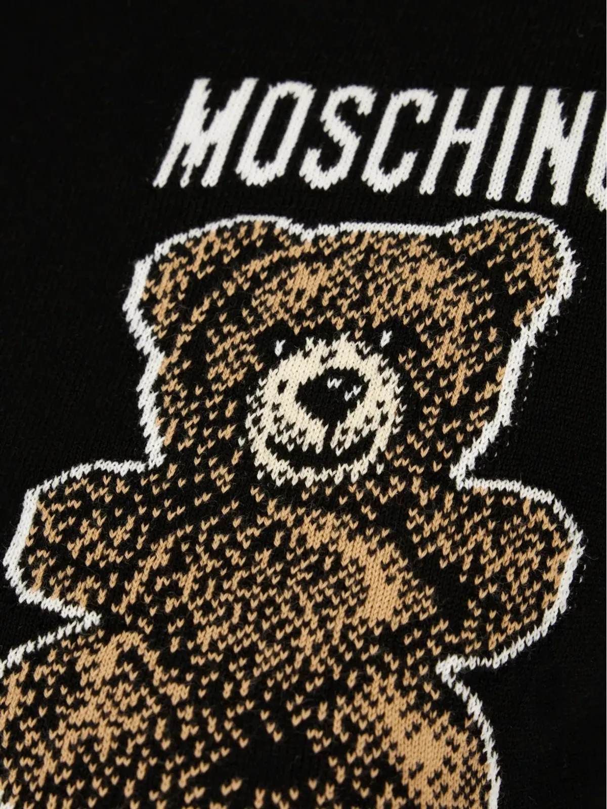 Moschino テディベア刺繍 Tシャツ ブラック - 画像3