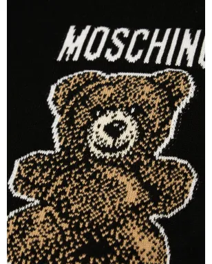 Moschino テディベア刺繍 Tシャツ ブラック - サムネイル3