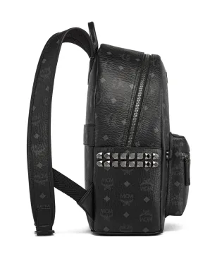 MCM Zaini スタッズ付きモノグラムバックパック - サムネイル3